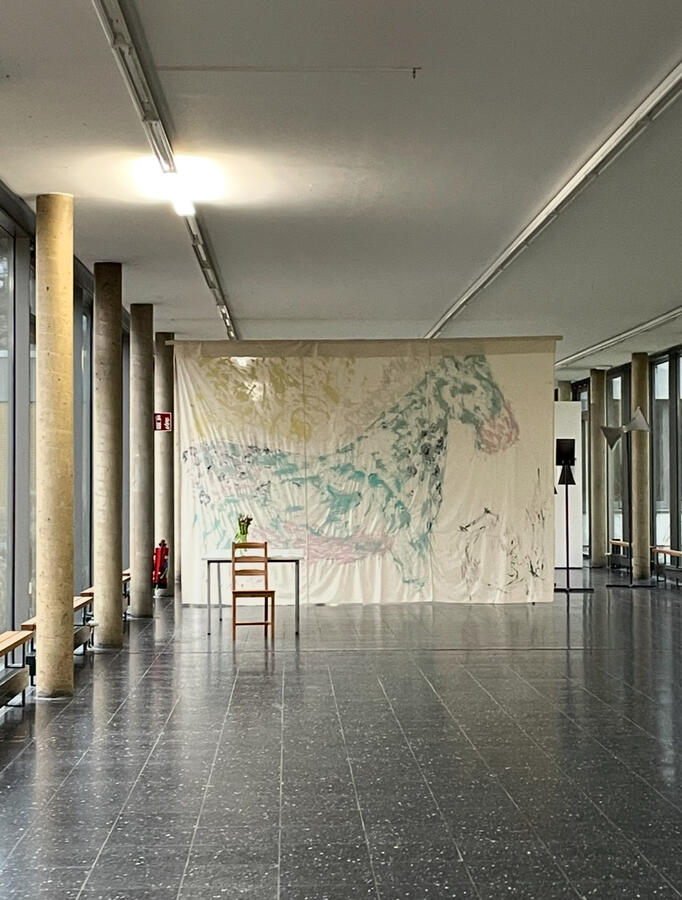 view from the other side of the hallway